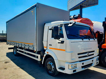 Тентованный (шторный) еврофургон на шасси КАМАЗ 4308 (ЕВРО 5) новый