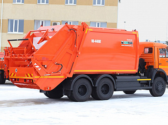 Мусоровоз с задней загрузкой КО-440ВГ-01 (КО-440ВГ) на шасси КАМАЗ 65115 (ЕВРО 5) новый КПГ газовый