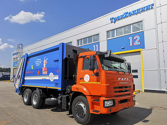 Мусоровоз с задней загрузкой МК-4545-08 на шасси КАМАЗ 65115 (ЕВРО 5) новый