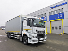 Тентованный (шторно-бортовой) еврофургон 4389B2-001-49 на шасси КАМАЗ 65658 (ЕВРО 5) новый