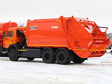 Мусоровоз с задней загрузкой КО-440ВГ-01 (КО-440ВГ) на шасси КАМАЗ 65115 (ЕВРО 5) новый КПГ газовый