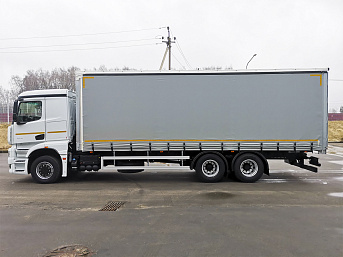 Тентованный (шторно-бортовой) еврофургон 4389B2-001-49 на шасси КАМАЗ 65658 (ЕВРО 5) новый
