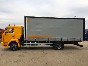 Тентованный (шторно-бортовой) еврофургон на шасси КАМАЗ 4308 (ЕВРО 5) новый