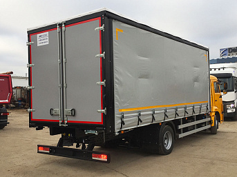 Тентованный (шторно-бортовой) еврофургон на шасси КАМАЗ 4308 (ЕВРО 5) новый