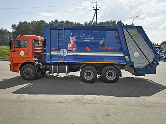 Мусоровоз с задней загрузкой МК-4545-08 на шасси КАМАЗ 65115 (ЕВРО 5) новый