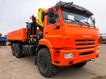 Бортовой автомобиль КАМАЗ 43118 с КМУ HYVA HB150 E2 (ЕВРО 5) новый