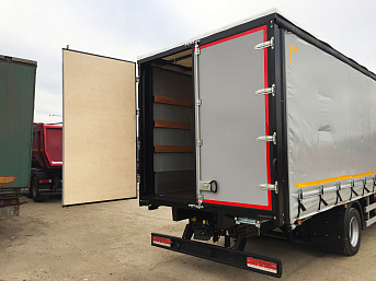 Тентованный (шторно-бортовой) еврофургон на шасси КАМАЗ 4308 (ЕВРО 5) новый