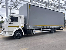 Тентованный (шторно-бортовой) еврофургон 4388-010-69 на шасси КАМАЗ 4308 длина борта 8500 мм (54 м3)