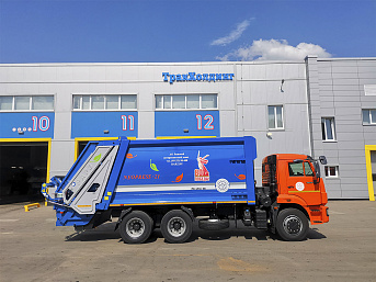 Мусоровоз с задней загрузкой МК-4545-08 на шасси КАМАЗ 65115 (ЕВРО 5) новый