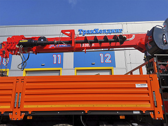 Бортовой КАМАЗ 43118 с КМУ Kanglim KS2056H с буром (ЕВРО 5) новый