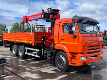 Бортовой КАМАЗ 65115 с КМУ Kanglim KS2056H (ЕВРО 5) новый