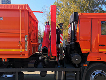 Самосвал КАМАЗ 65115 с КМУ FASSI F155A.0.22 (ЕВРО 5) новый