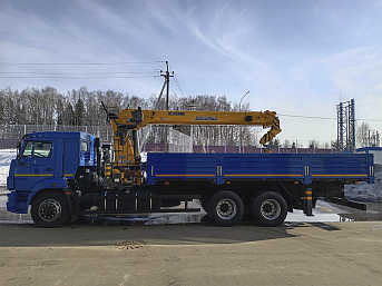 Бортовой КАМАЗ 65117 с КМУ XCMG SQS 250RU-5 (ЕВРО 5) новый