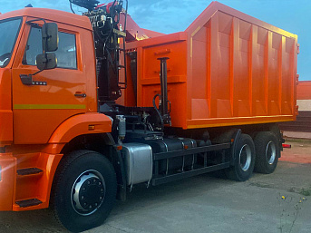 Ломовоз (металловоз) с ГМУ VM10L74M на шасси КАМАЗ 6520 кузов САТ (ЕВРО 5) новый