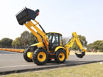 Экскаватор-погрузчик Lonking 84C (CARRARO) равноколесный