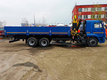 Бортовой КАМАЗ 65117 с КМУ HYVA HB230 E2 (ЕВРО 5) новый