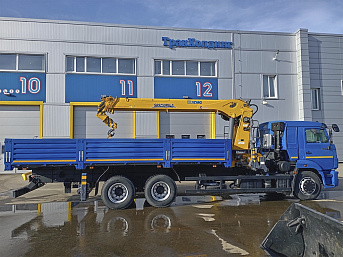 Бортовой КАМАЗ 65117 с КМУ XCMG SQS 250RU-5 (ЕВРО 5) новый