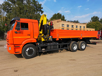 Бортовой КАМАЗ 65115 с КМУ HYVA HB150 E2 или HB152 E2 (ЕВРО 5) новый