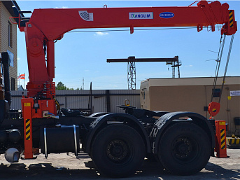 Седельный тягач КАМАЗ 65116 с КМУ Kanglim KS1256G-II TOP (ЕВРО 5) новый