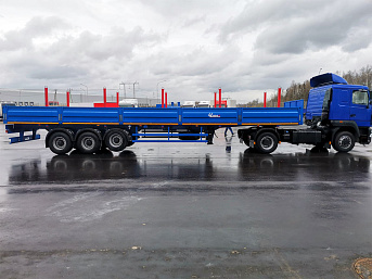 Полуприцеп бортовой ЧМЗАП 9906.4 П34-01 (с кониками и фитингами) новый