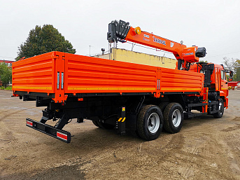 Бортовой автомобиль КАМАЗ 65115 с КМУ HANGIL HGC756 (ЕВРО 5) новый