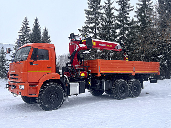 Бортовой КАМАЗ 6591-38091-50 с КМУ Palfinger INMAN IT-150 на шасси 43118 (ЕВРО 5) новый