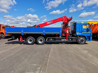 Бортовой КАМАЗ 65117 с КМУ Horyong HRS216 (ЕВРО 5) новый
