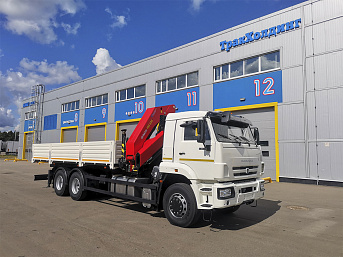 Бортовой КАМАЗ 65117 с КМУ Palfinger INMAN IM 320  (ЕВРО 5) новый