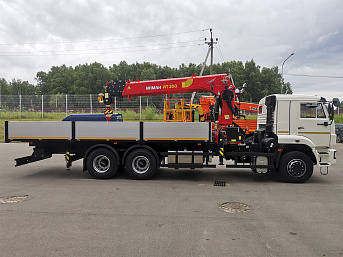 Бортовой КАМАЗ 65117 с КМУ Palfinger INMAN IT-200 (ЕВРО 5) новый