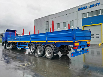 Полуприцеп бортовой ЧМЗАП 9906.4 П34-01 (с кониками и фитингами) новый