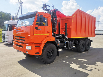 Ломовоз (металловоз) на шасси КАМАЗ 43118-48 с КМУ ВЕЛМАШ ВМ10-74М  (ЕВРО 5) новый