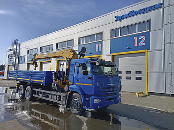 Бортовой КАМАЗ 65117 с КМУ XCMG SQS 250RU-5 (ЕВРО 5) новый