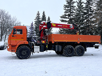 Бортовой КАМАЗ 6591-38091-50 с КМУ Palfinger INMAN IT-150 на шасси 43118 (ЕВРО 5) новый