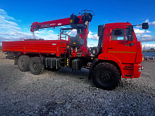Бортовой КАМАЗ 43118 с КМУ Kanglim KS2056H (ЕВРО 5) новый