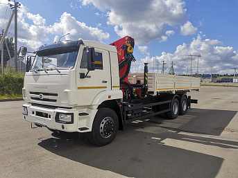Бортовой КАМАЗ 65117 с КМУ Palfinger INMAN IM 320  (ЕВРО 5) новый