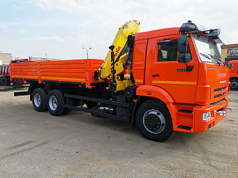 Бортовой КАМАЗ 65115 с КМУ HYVA HB150 E2 или HB152 E2 (ЕВРО 5) новый