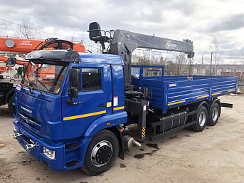 Бортовой КАМАЗ 65117 с КМУ Horyong HRS206 (ЕВРО 5) новый