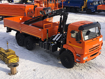 Бортовой КАМАЗ 43118 с КМУ HIAB X-CL 16B-3 (ЕВРО 5) новый