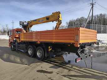 Бортовой КАМАЗ 65115 с КМУ XCMG SQS 200-6 (ЕВРО 5) новый