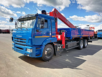 Бортовой КАМАЗ 65117 с КМУ Horyong HRS216 (ЕВРО 5) новый
