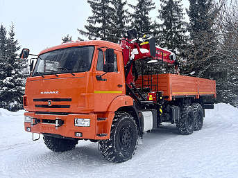 Бортовой КАМАЗ 6591-38091-50 с КМУ Palfinger INMAN IT-150 на шасси 43118 (ЕВРО 5) новый