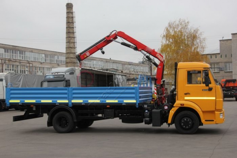 Бортовой КАМАЗ 4308-3063-28 с КМУ FASSI F65B022