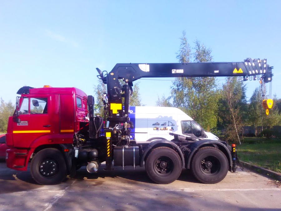 Седельный тягач КАМАЗ 65116 с КМУ HIAB 190TM-6 (ЕВРО 5) новый