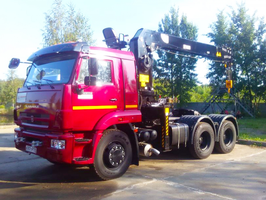 Седельный тягач КАМАЗ 65116 с КМУ HIAB 190TM-6 (ЕВРО 5) новый