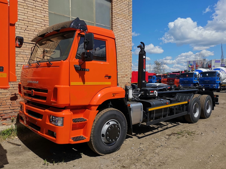 Мультилифт HIAB Optima 20S59 на шасси КАМАЗ 6520 (ЕВРО 5) новый