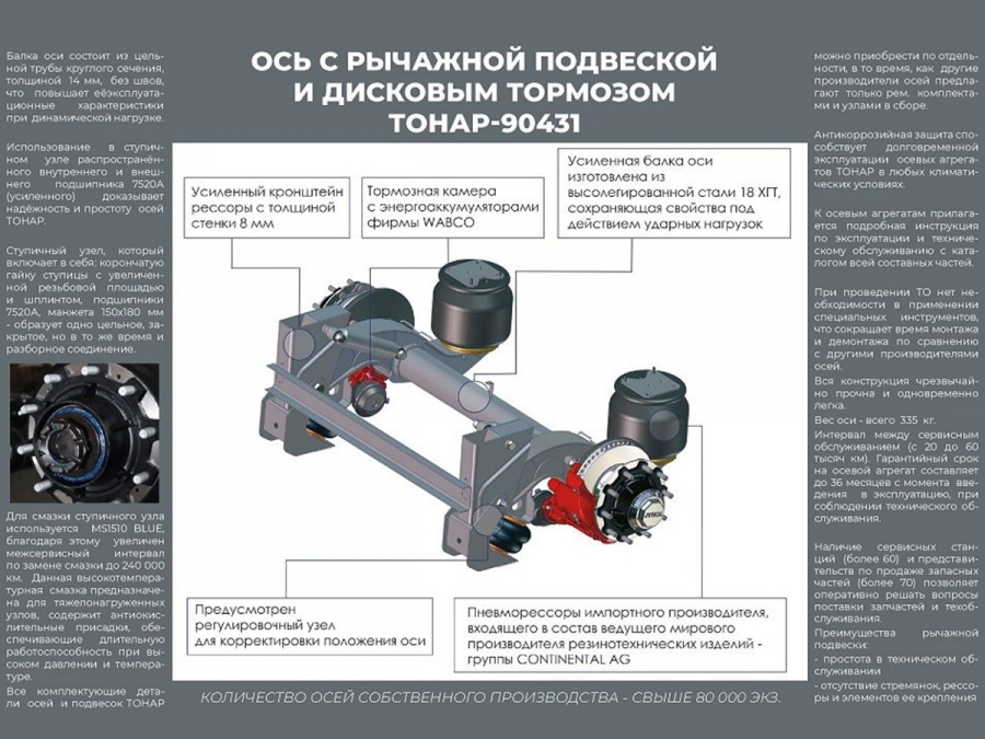 Полуприцеп бортовой ТОНАР B3-13/K (9888) новый