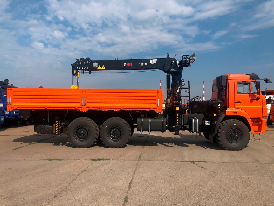 Бортовой КАМАЗ 43118 с КМУ HIAB 160 TM-6 (ЕВРО 5) новый