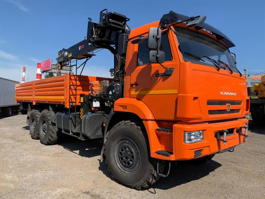 Бортовой КАМАЗ 43118 с КМУ HIAB 160 TM-6 (ЕВРО 5) новый