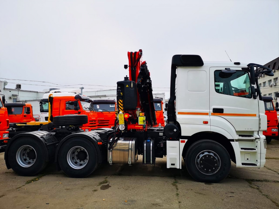 Седельный тягач КАМАЗ 65206 с КМУ FASSI F275A.0.24 (ЕВРО 5) новый