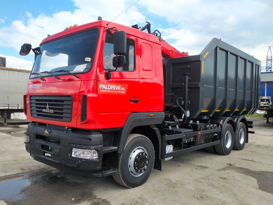 Ломовоз (металловоз) на шасси МАЗ 6312C5 с ГМУ ВЕЛМАШ ВМ10-74М Подъемные Машины (ЕВРО 5) новый
